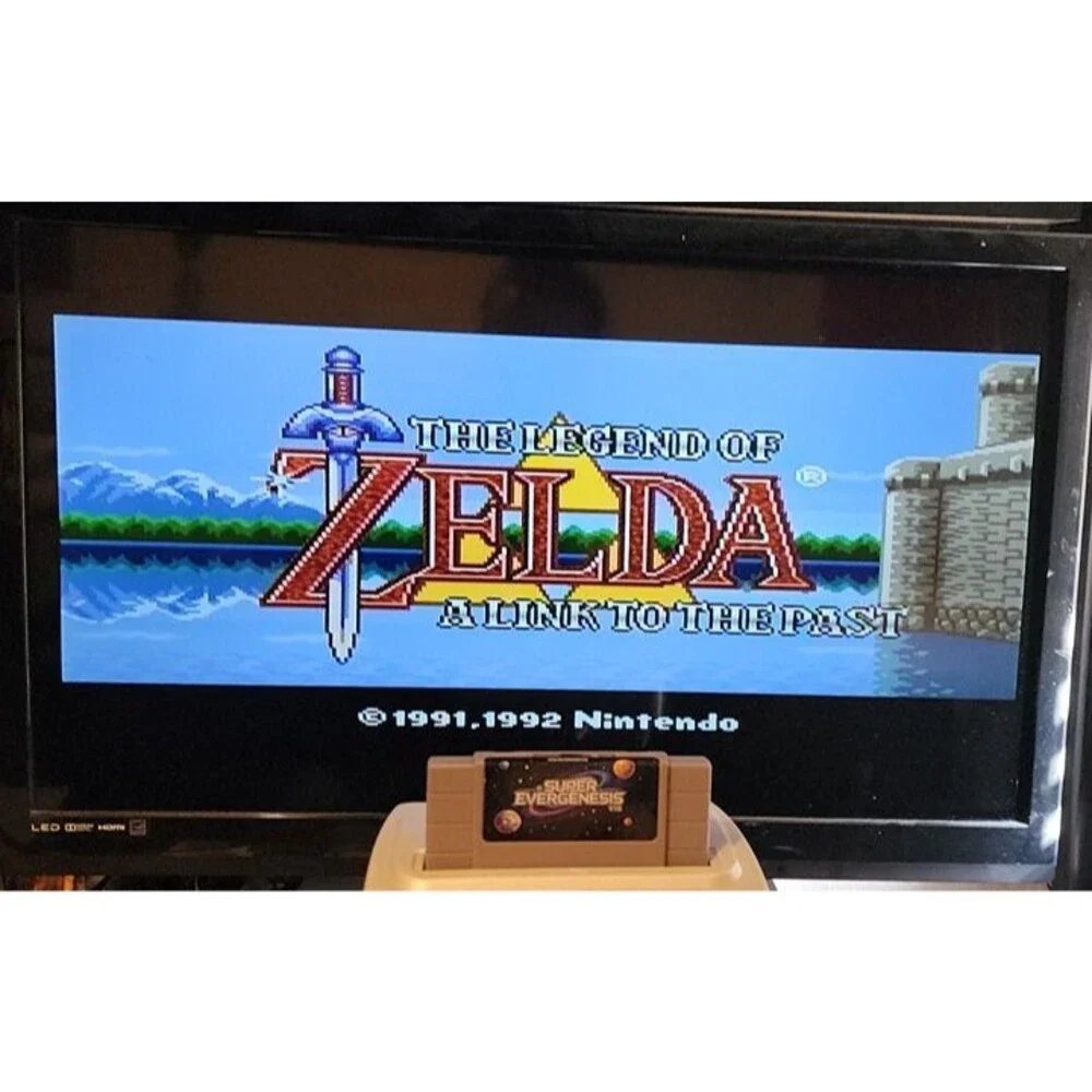 Super Nintendo 3000 in 1 Multi Video Game Cart SNES Retro Gaming Grey